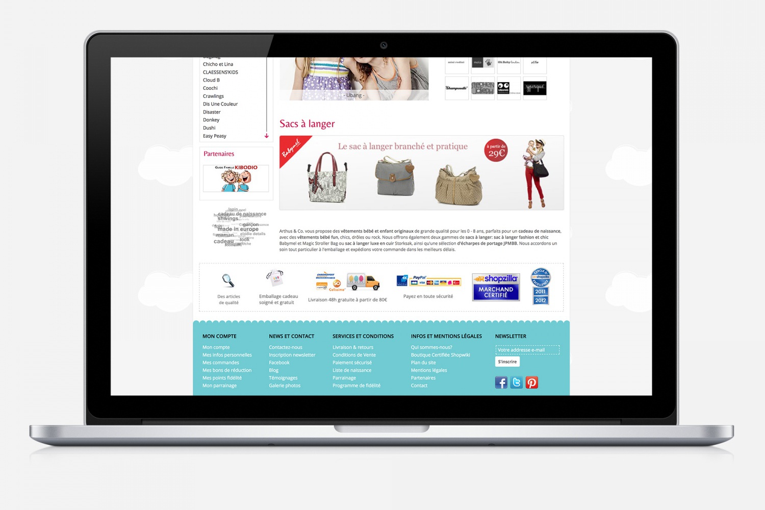 Site d'internet - Arthus & Co