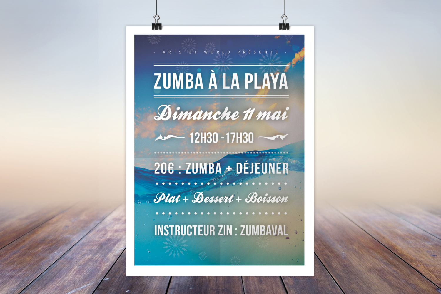 Flyer - Zumba à la playa